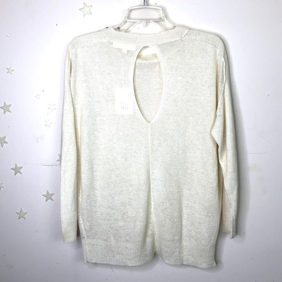 INHABIT cream linen crew neck light weight sweater - Picture 15 of 15